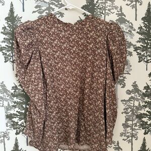 Nation LTD Floral Long Sleeve Top - Brown